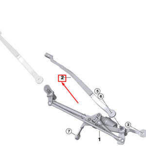 BMW X3 G01 Front Left Wiper Arm LHD 51138492674 ORIGINAL