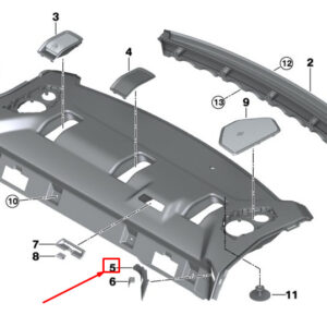 BMW 3 G20 Right Belt Outlet Cover 51467482390 ORIGINAL