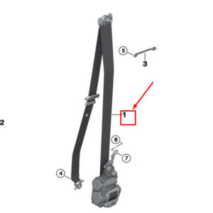 BMW X7 G07 Front Left Seatbelt 72117497881 ORIGINAL