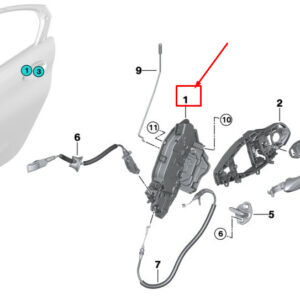 BMW 3 G20 Rear Right Door System Lock 51227445054 ORIGINAL