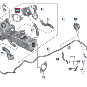 BMW 6 Gran Turismo G32 Exhaust Cooler Steel Gasket 11718579316 ORIGINAL