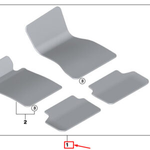 BMW 3 G20 Floor Mat Set LHD 51478097540 ORIGINAL