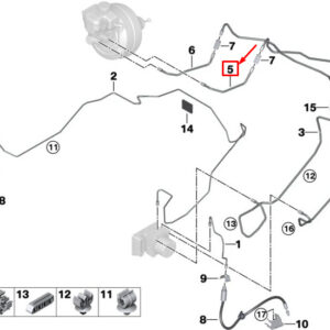 BMW 3 G20 Brake Pipe 34306891443 ORIGINAL