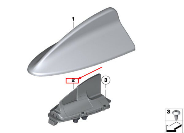 BMW 3 G20 Roof Antenna 65209303037 ORIGINAL