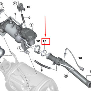 BMW 5 Touring G31 EGR Pipe Gasket Steel 11718593580 ORIGINAL