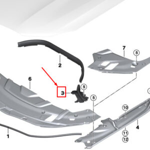 BMW 6 Gran Turismo G32 Right Bonnet Side Gasket 51767371480 ORIGINAL