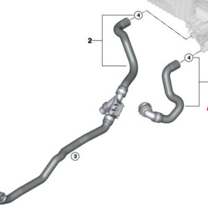 BMW 3 G20 Coolant Feed Hose 64219398952 ORIGINAL