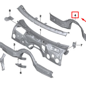 BMW 3 G20, G28 Front Cowl Reinforcement 41007488016 7488016 ORIGINAL