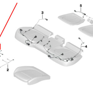 BMW 4 Cabrio F33 Front Right Seat Wiring Set 9315981 61129315981 ORIGINAL