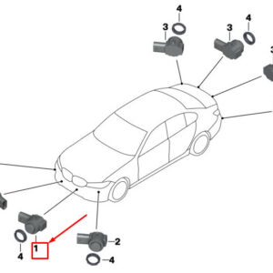 BMW 3 G20 PDC Parking Sensor 66209459566 ORIGINAL