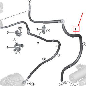 BMW 5 Touring G31 Starter-Base B+ Cable 12428574359 ORIGINAL