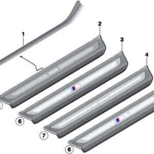 BMW 6 Coupe F13 Front Right Entrance Trim 8051816 51478051816 ORIGINAL