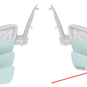 BMW 2 F45 Front Right Door Mirror Glass 51167377972 7377972 ORIGINAL