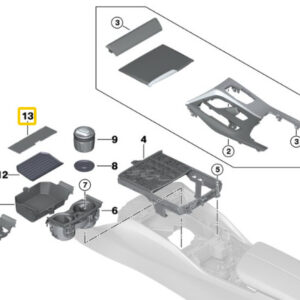 BMW 5 G30 Front Storage Compartment Cover 5116937146 ORIGINAL