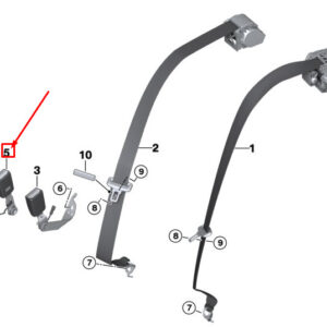 BMW 7 G11 Rear Seat Belt Buckle 72117435910 ORIGINAL