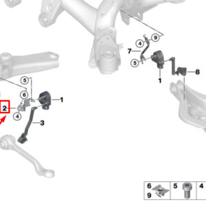 BMW 3 G20 Fronnt Left Ride Height Sensor Holder 6878575 37146878575 ORIGINAL