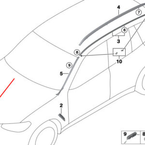 BMW X3 G01 Front Right Radiator Grille 51137464932 ORIGINAL