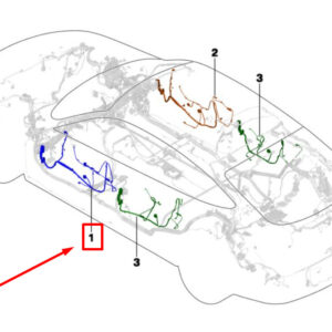 BMW 3 F34 Front Left Door Wiring Harness 61129274372 9274372 ORIGINAL