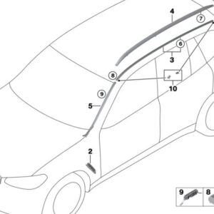 BMW X3 G01 Front Left Bumper Grille 51137464923 7464923 ORIGINAL