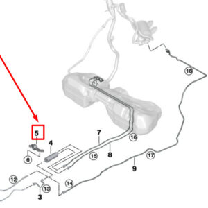 BMW 3 G20, G28 Fuel Strainer Bracket 7421912 16127421912 ORIGINAL