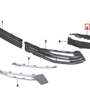 BMW 5 Touring G31 Front Left Bumper Fog Lamp Cover 51117385269 ORIGINAL