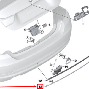 BMW 4 Coupe F32 Smart Opener Sensor Lead 7273667 61357273667 ORIGINAL