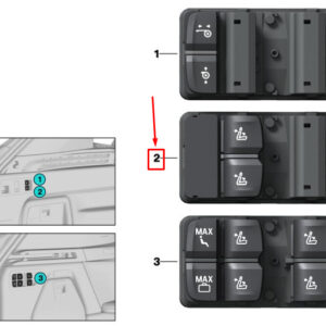 BMW X5 G05 Backrest Release Operating Unit 61319439877 ORIGINAL