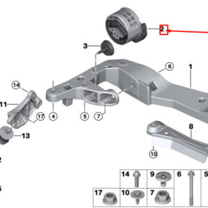 BMW 5 Touring G31 Gearbox Mount 22326878313 ORIGINAL