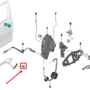 BMW 3 G20 Right Bow Handle Bottom Cover 51228491746 8491746 ORIGINAL