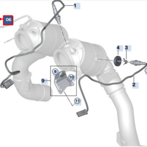BMW 5 G30 Oxygen Sensor Bracket 11787934524 ORIGINAL