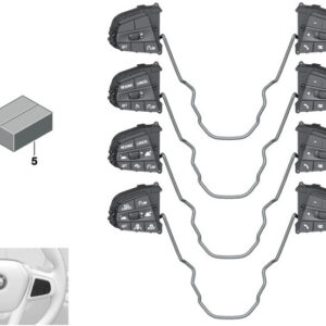 BMW 3 G20 Steering Wheel Switches 61319873225 ORIGINAL
