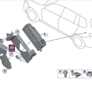 BMW 5 G30 Amplifier Holder 65158794738 ORIGINAL