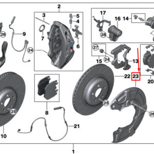 BMW 7 G11 Right Brake Disc Protection Plate 34206861804 ORIGINAL
