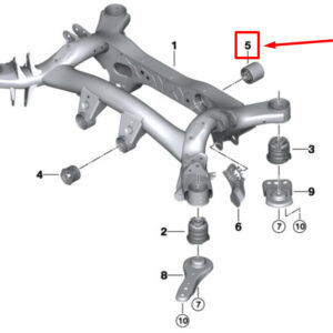 BMW 3 G20, G28 Rear Axle Suspension Hydro Mount 33316877263 6877263 ORIGINAL