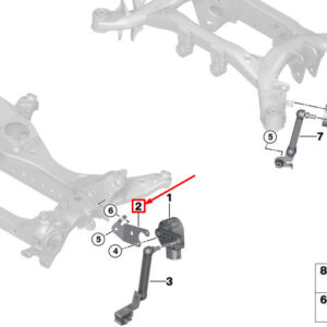 BMW X3 G01 Front Level Sensor Bracket 37146872107 ORIGINAL