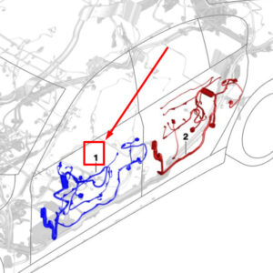 BMW 7 G11, G12 Front Left Door Cable 61126839085 6839085 ORIGINAL
