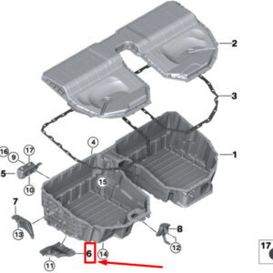 BMW X3 G01 Left Fuel Tank Bracket 8644464 61258644464 ORIGINAL