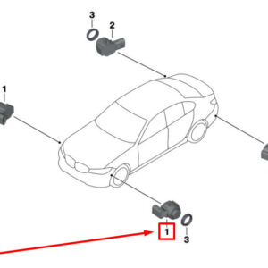 BMW 3 G20, G28 Ultrasonic Sensor 9459565 66209459565 ORIGINAL