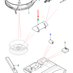 JAGUAR I-PACE X590 Lifting Jack Bag T4K6163 ORIGINAL