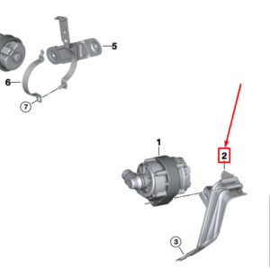 BMW X3 G01 Auxiliary Water Pump Carrier 11518647843 ORIGINAL