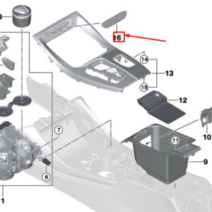 BMW X3 G01 Console Inscription Trim 51166819882 ORIGINAL
