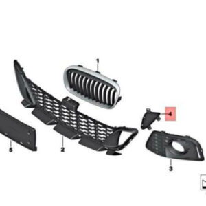 BMW 2 GT F46 M Front Left Air Brake Channel Cover 51118063885 ORIGINAL