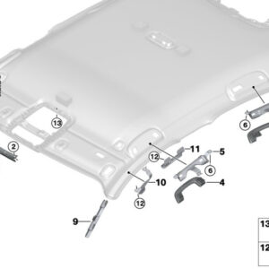 BMW 3 G20 Microphone Cover 51447495572 ORIGINAL