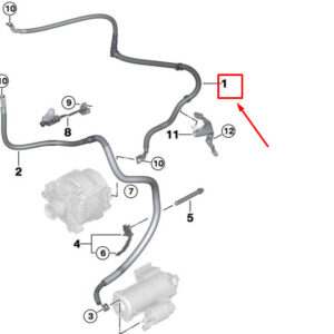BMW 3 G20 Alternator-Base B+ Cable 12428483814 ORIGINAL