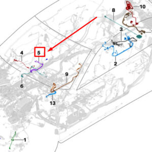 BMW 3 G20 Decorative Trim Wiring Harness 61128716335 8716335 ORIGINAL