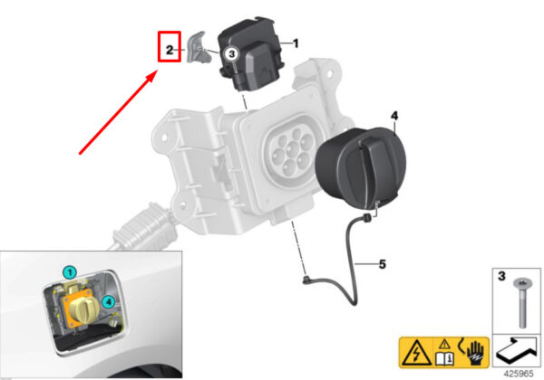 BMW i3 I01 Emergency Release 9320473 61139320473 ORIGINAL