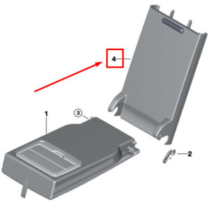 BMW X3 G01 Rear Center Seat Armrest Base 7479150 52207479150 ORIGINAL
