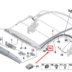 BMW 2 Cabrio F23 Headliner Deflector 9498255 54349498255 ORIGINAL
