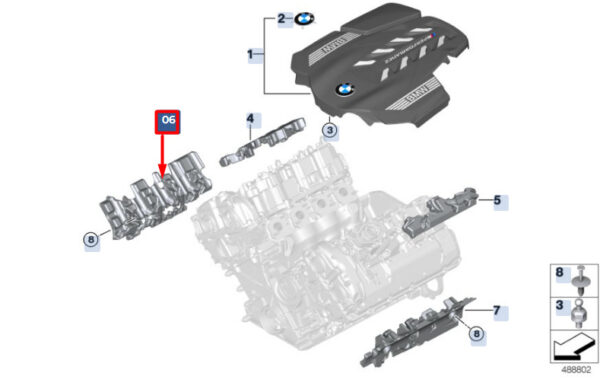 BMW X6 G06 Engine Block Sound Insulation 11149454132 ORIGINAL