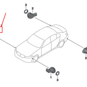 BMW 3 G20 PDC Parking Sensor 66209459569 ORIGINAL